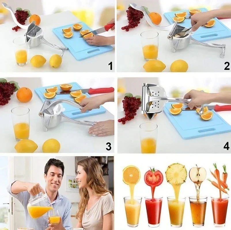 Handmatige Citruspers met Ergonomische Grip – Versgeperst Sap voor Citrusvruchten | Sansoti