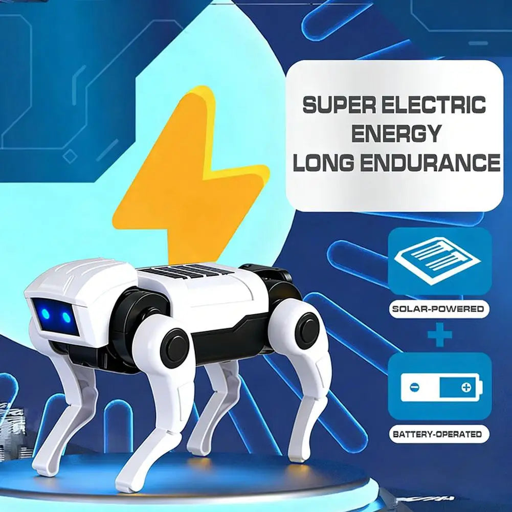 Robotische Hond Bouwset Educatief Speelgoed met LED Ogen STEM Techniek Cadeau voor Kinderen Jongens Meisjes | Sansoti
