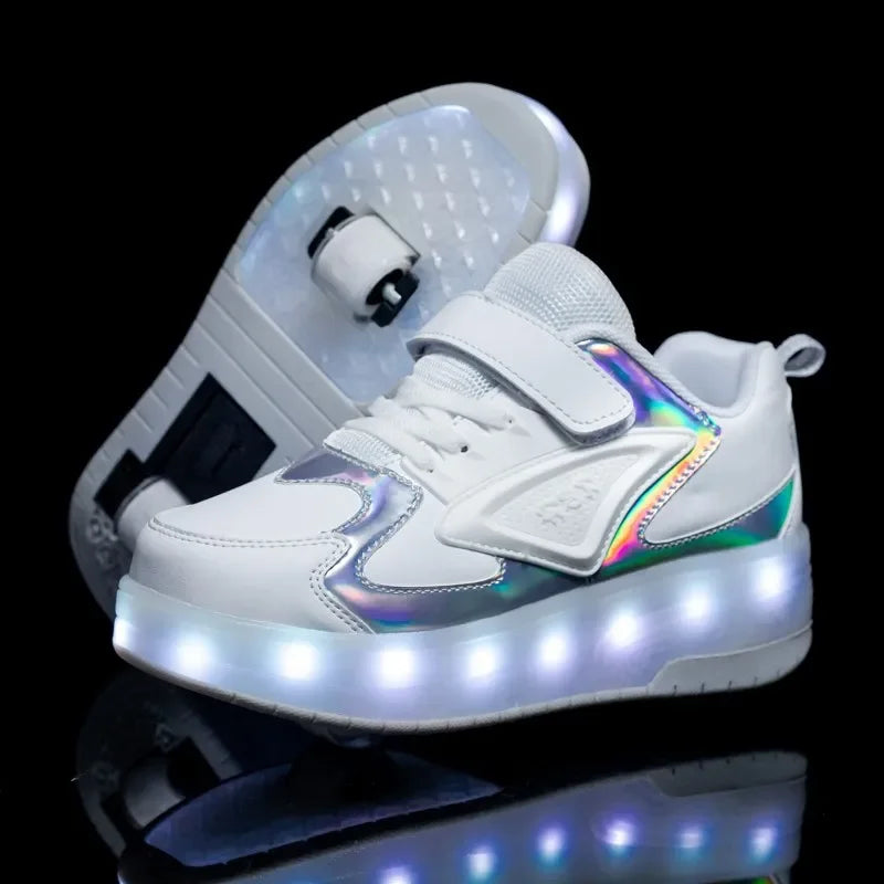 LED Roller Skates for Kids with Lights and Adjustable Wheels | Sansoti