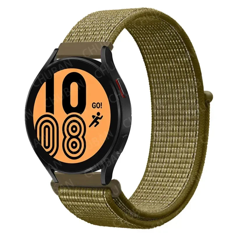 Nylon Sport Strap for Smartwatch 20mm 22mm Breathable Lightweight Loop Wristband Adjustable Training Fitness | Sansoti