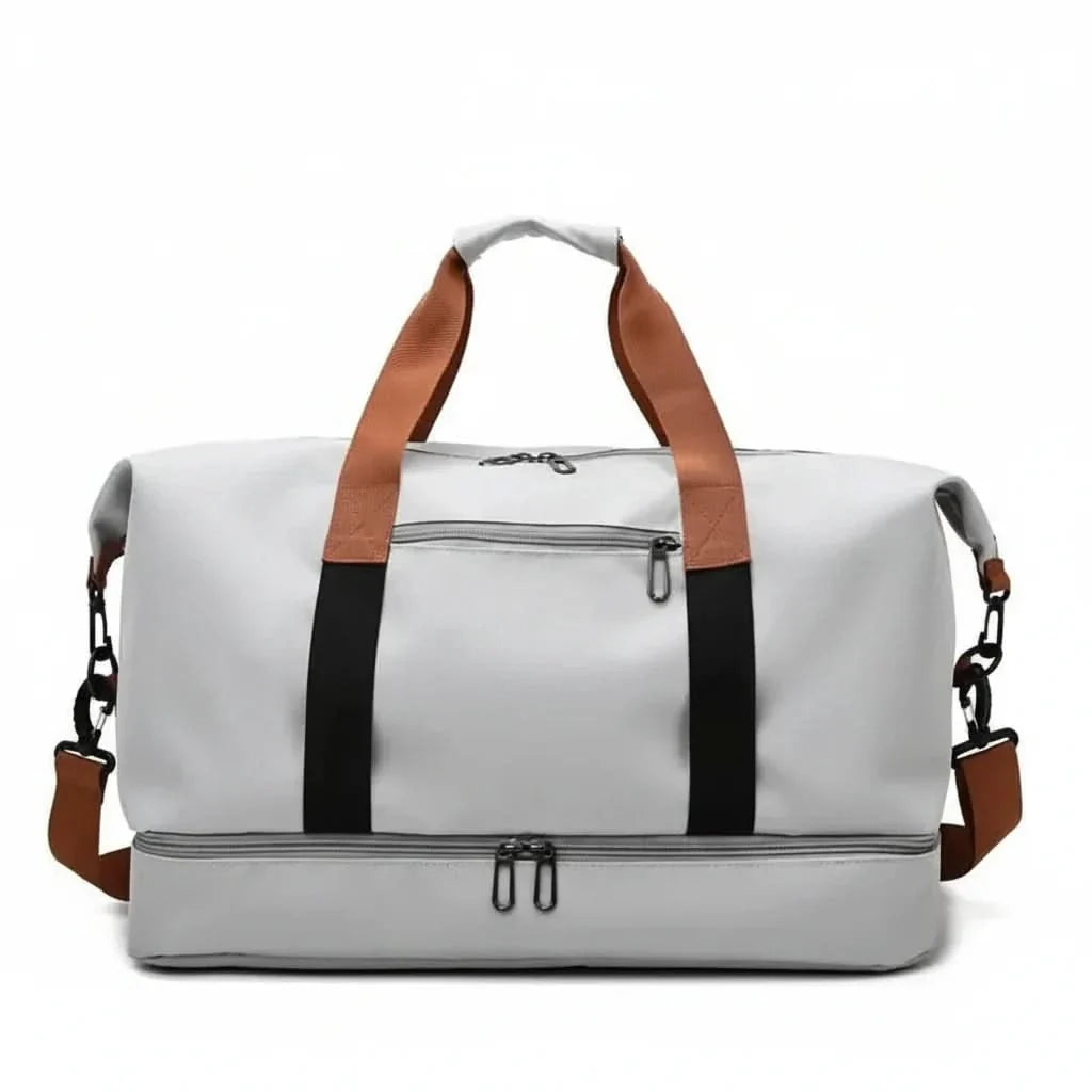 Sports Bag with Shoe Compartment and Wet-Dry Compartment 46x25x28cm Waterproof Travel Bag for Fitness, Gym, and Weekend Trips | Sansoti