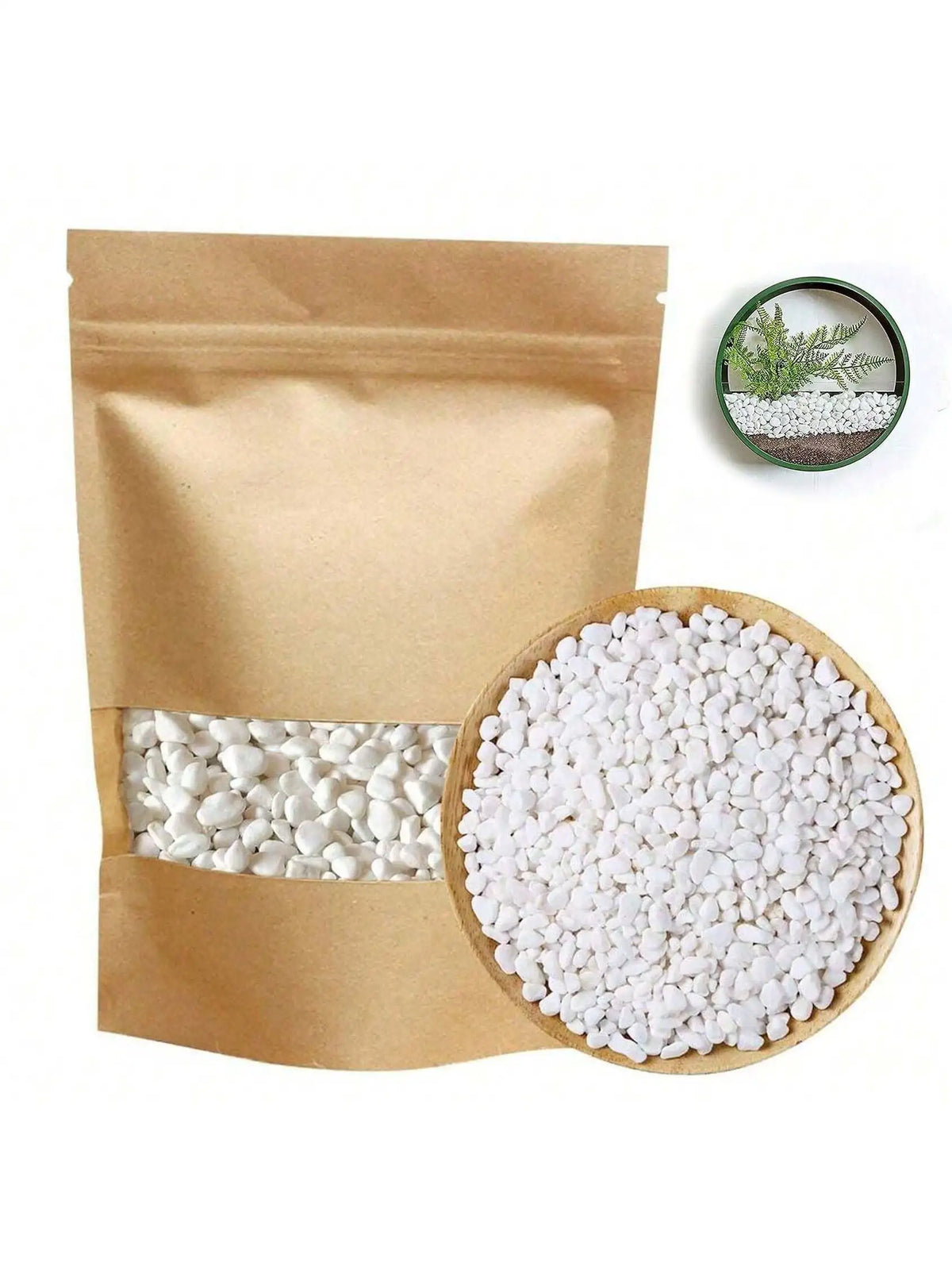 White garden pebbles - Mini White Rocks Stone Decorative Pebbles Vase Fillers Succulents Cactus Bonsai DIY Plant Rock Garden Outdoor Indoor Gravel for
