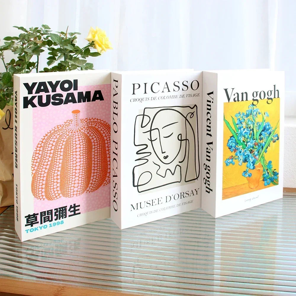 Couchtisch Dekoration Bücher Set 3 Stück Klappbares Design Kaffeetisch Styling | Sansoti