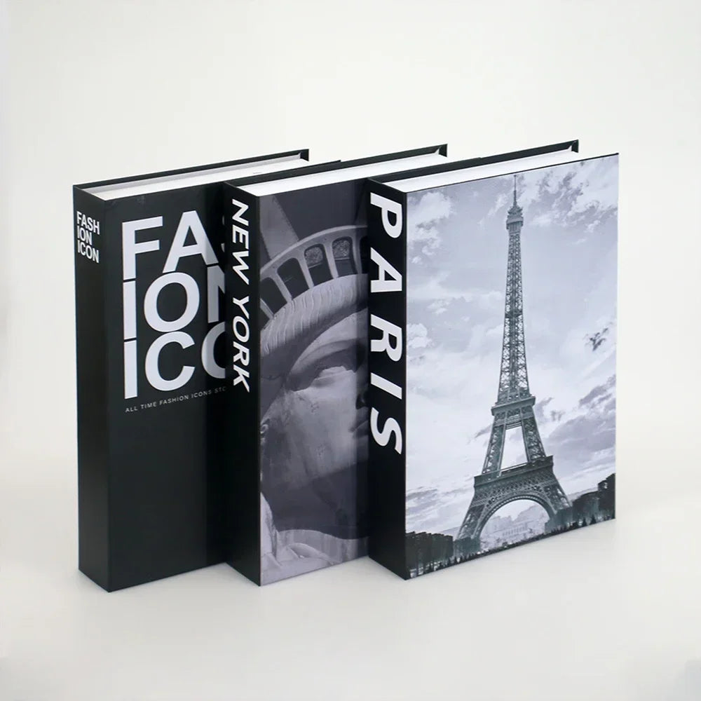 Couchtisch Dekoration Bücher Set 3 Stück Klappbares Design Kaffeetisch Styling | Sansoti