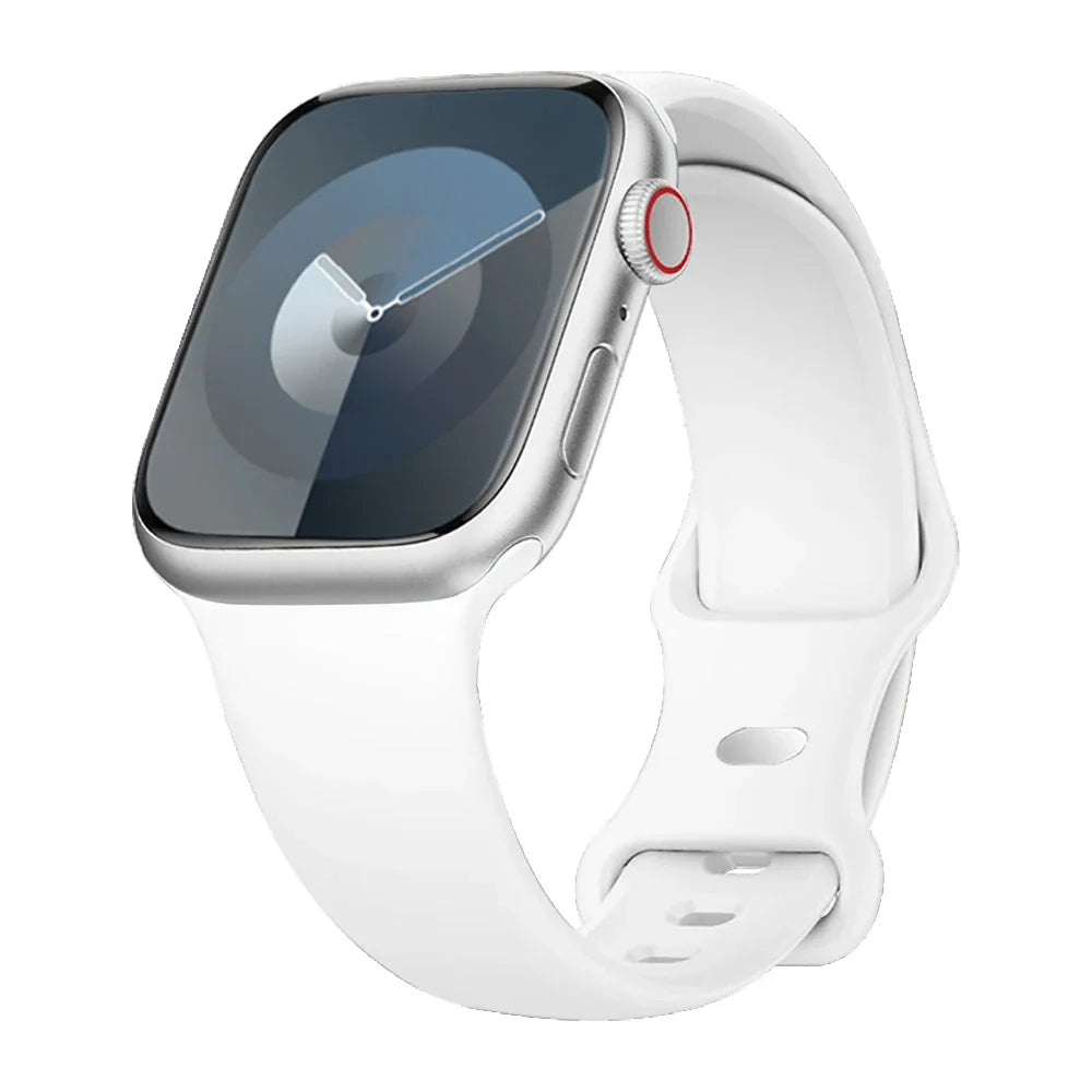 Wodoodporna i elastyczna silikonowa opaska do zegarka, sportowa opaska 38–49 mm do smartwatcha, wymienna i regulowana | Sansoti