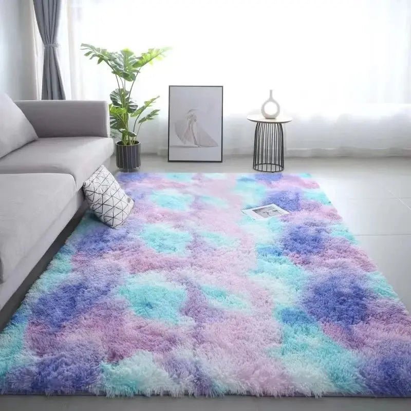 Vloerkleed Tie-Dye Polyester 100x150 cm Antislip Wasbaar Slaapkamer Woonkamer Kinderkamer Decoratief | Sansoti
