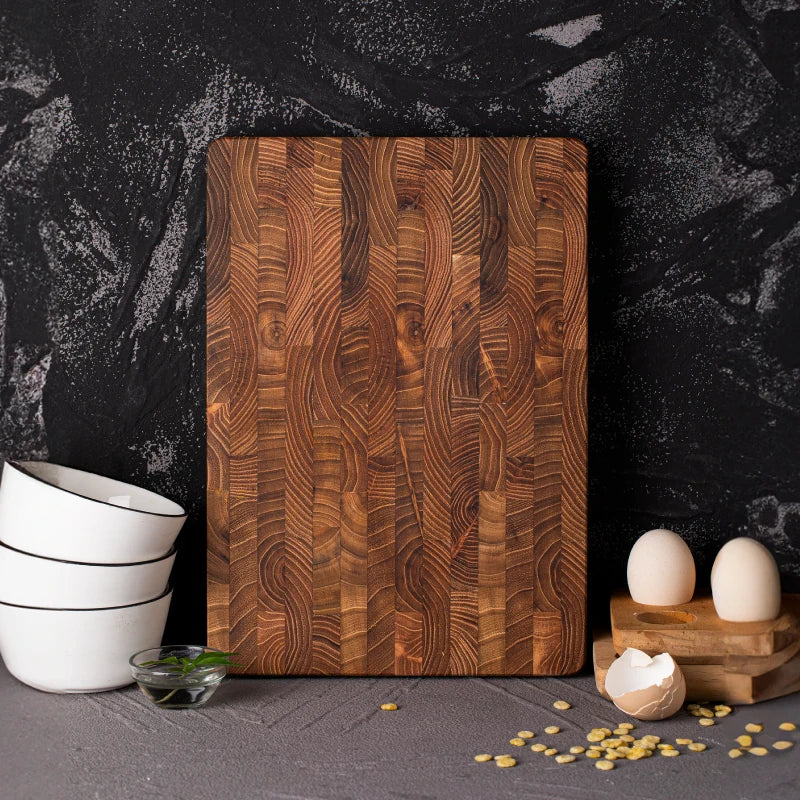 Teakhouten Snijplank Duurzaam Hout Keukenaccessoire Serveerplank Professionele Kookplank Groot Rechthoekig | Sansoti