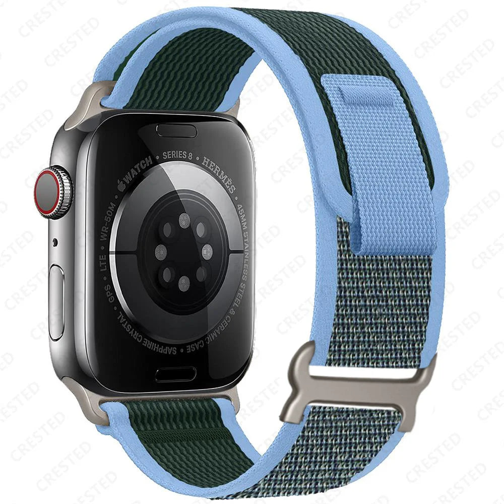 Nylon Smartwatch Trail Loop Strap - Adjustable Sport Strap with Durable Buckle - Multicolored Active Wristband | Sansoti