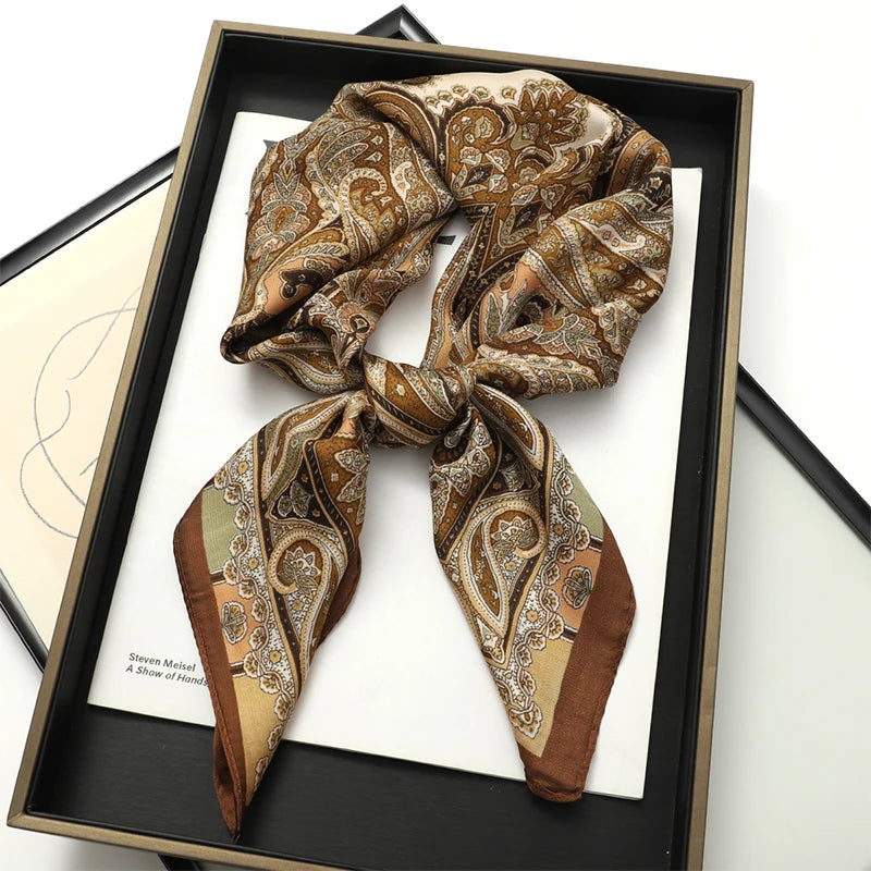Vierkante Sjaal 70x70 cm Polyester Multifunctioneel Haarband Nekdoek Dames Vier Seizoenen Decoratief | Sansoti