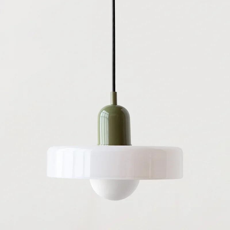 Suspension en verre avec boule colorée pour salle à manger et chambre, éclairage design moderne, plafonnier d’ambiance, intérieur | Sansoti