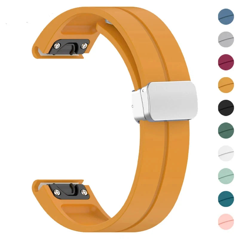 Silicone Smartwatch Band 20mm 22mm 26mm Adjustable Sports-Friendly Comfortable Stylish Watch Band | Sansoti