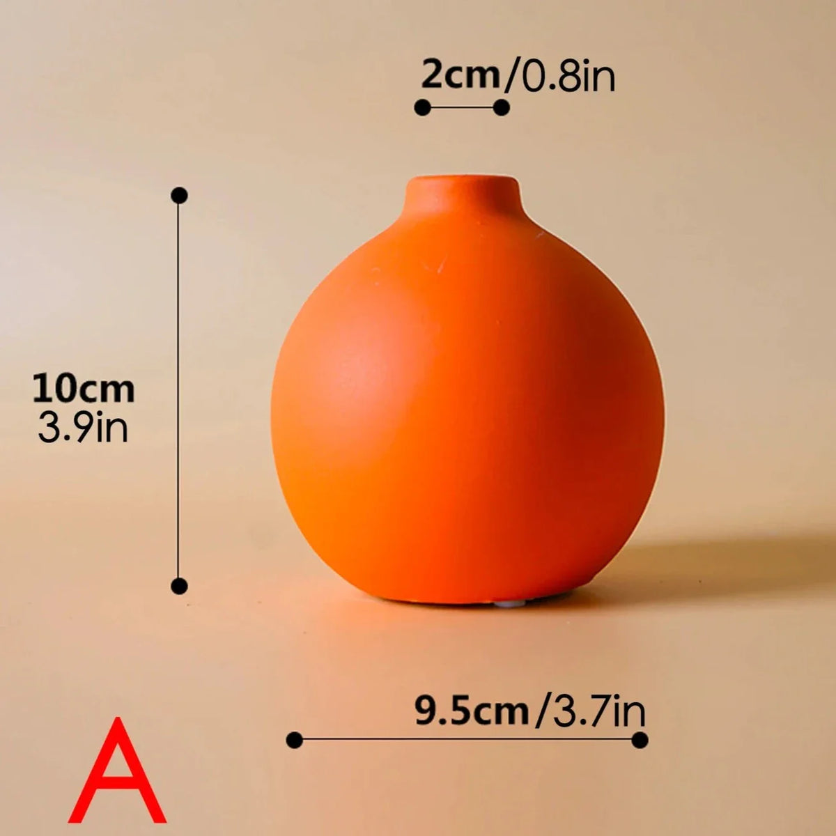 Ceramic Vase with Hand-Painted Scandinavian Motifs – Decorative Flower Vase for Living Room and Table | Sansoti