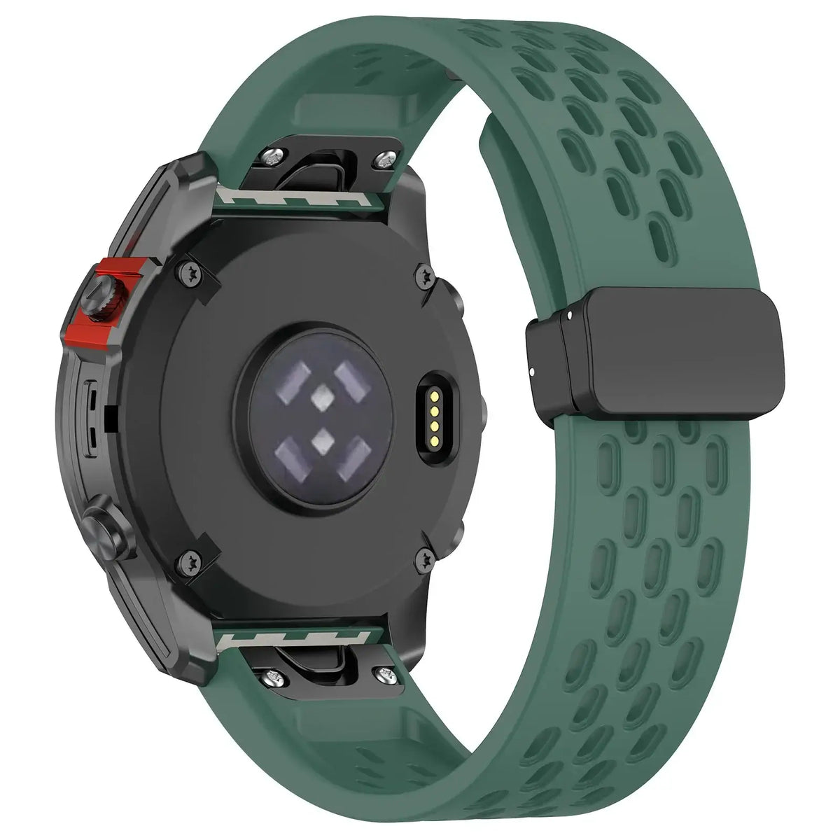 Breathable Silicone Smartwatch Band QuickFit Sports Wristband Replacement 20mm 22mm 26mm Watch Accessory | Sansoti