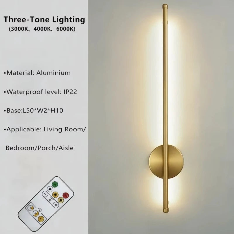 Applique murale magnétique sans fil noir et doré, rechargeable, LED, éclairage d’accent et d’ambiance pour intérieur, chambre et couloir | Sansoti
