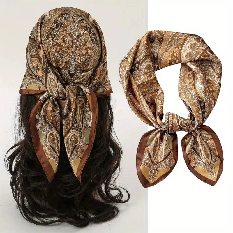 Vierkante Sjaal 70x70 cm Polyester Multifunctioneel Haarband Nekdoek Dames Vier Seizoenen Decoratief | Sansoti