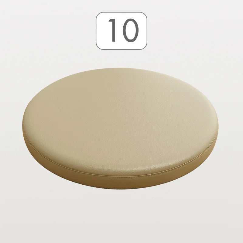 Ronde Stoelkussen Memory Foam Kunstleer Zitcomfort Eetkamerstoel Barkruk Erker Antislip Ergonomisch Duurzaam | Sansoti