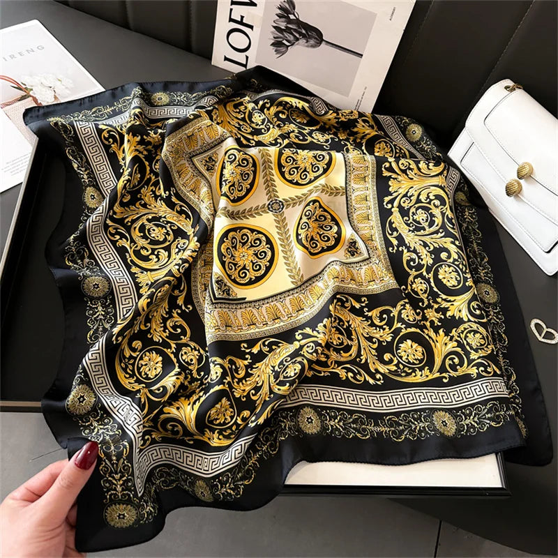 Vierkante Sjaal 70x70 cm Polyester Multifunctioneel Haarband Nekdoek Dames Vier Seizoenen Decoratief | Sansoti