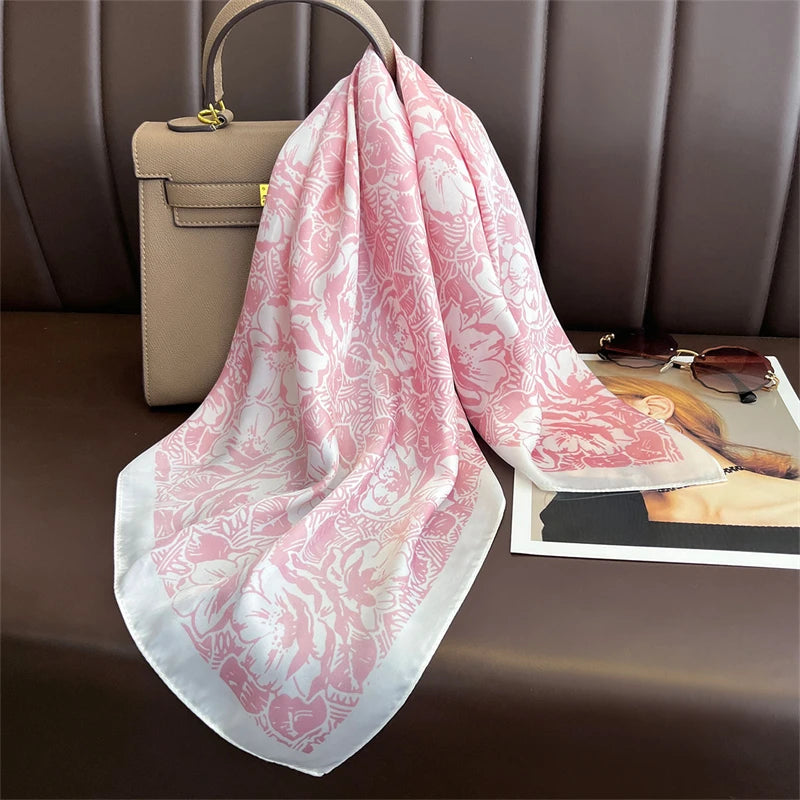 Vierkante Sjaal 70x70 cm Polyester Multifunctioneel Haarband Nekdoek Dames Vier Seizoenen Decoratief | Sansoti