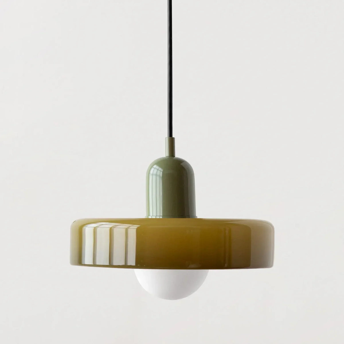 Suspension en verre avec boule colorée pour salle à manger et chambre, éclairage design moderne, plafonnier d’ambiance, intérieur | Sansoti