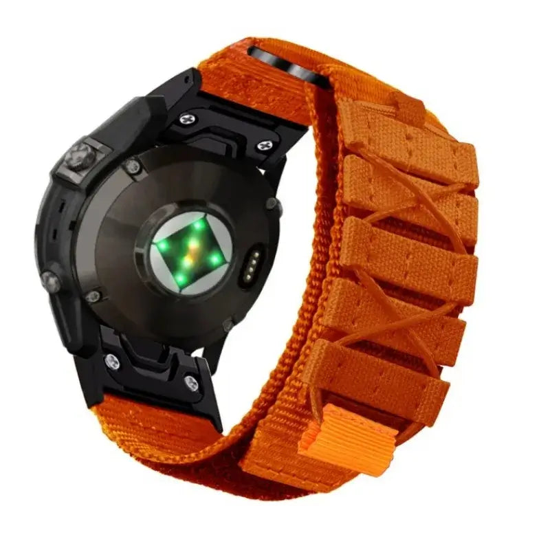 Nylon Hook-and-Loop Watch Band with Adjustable Closure for Smartwatch 22mm 26mm Premium Breathable Sporty | Sansoti