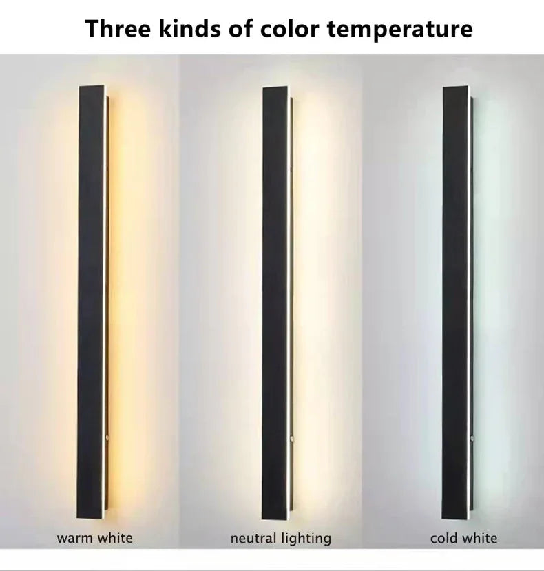 LED Wandlamp Buiten Binnen IP65 Waterdicht 30cm tot 120cm Minimalistisch Modern | Sansoti