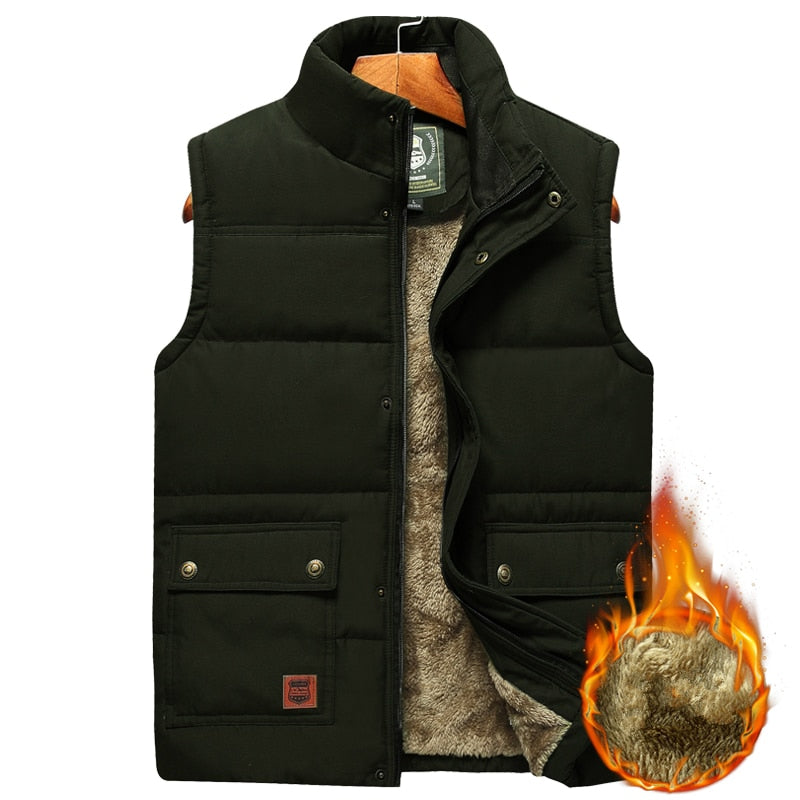 Gewatteerde Bodywarmer Heren Mouwloos Waterafstotend Wintervest Casual Outdoor Jas Ademend Warm Comfortabel | Sansoti