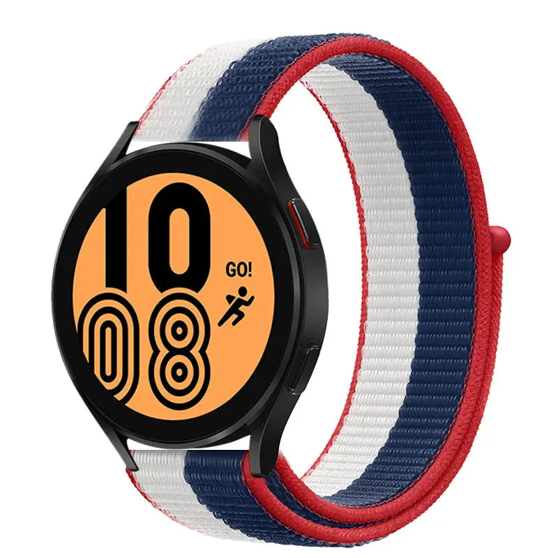 Nylon Sport Strap for Smartwatch 20mm 22mm Breathable Lightweight Loop Wristband Adjustable Training Fitness | Sansoti
