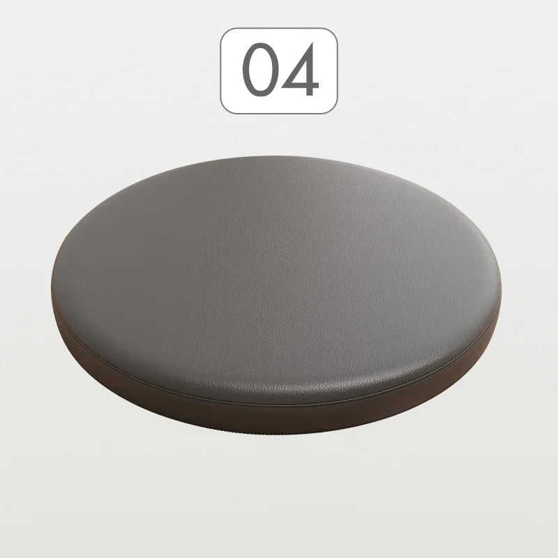 Ronde Stoelkussen Memory Foam Kunstleer Zitcomfort Eetkamerstoel Barkruk Erker Antislip Ergonomisch Duurzaam | Sansoti