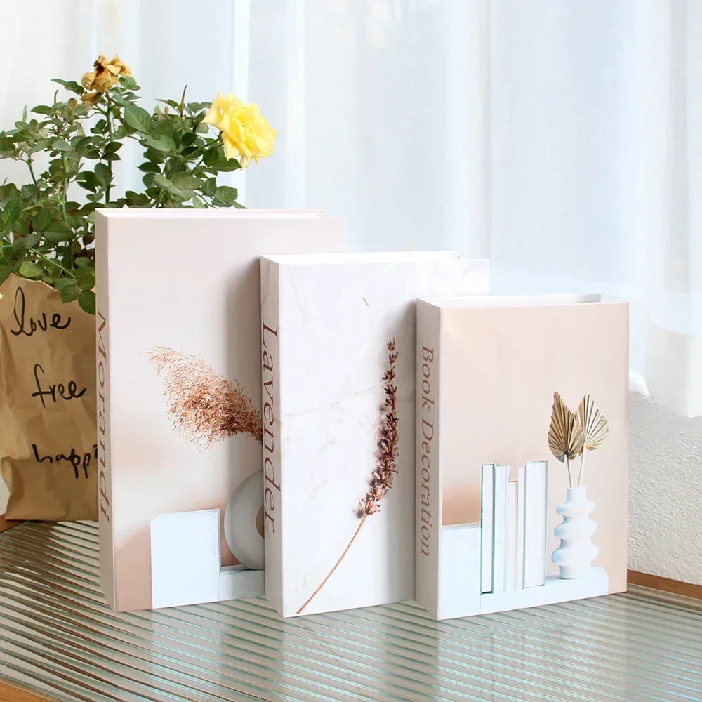 Couchtisch Dekoration Bücher Set 3 Stück Klappbares Design Kaffeetisch Styling | Sansoti