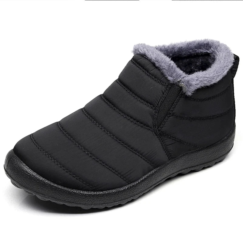 Bottes d’hiver imperméables pour homme, doublées, à enfiler, bottes de neige chaudes, chaussures hautement isolantes pour l’hiver | Sansoti