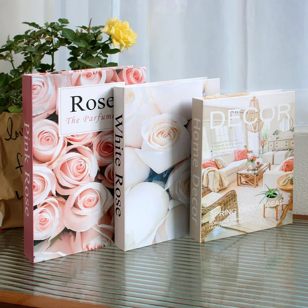 Couchtisch Dekoration Bücher Set 3 Stück Klappbares Design Kaffeetisch Styling | Sansoti