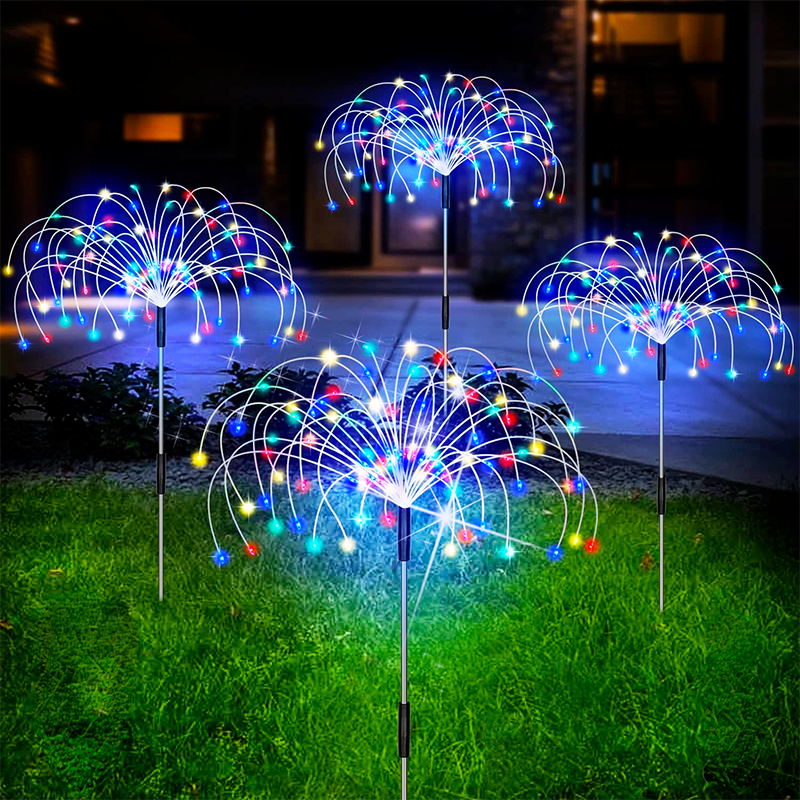 Solar-Feuerwerk Gartenlampe 120 LED | Wasserdicht IP65 | 8 Beleuchtungsmodi | Sansoti