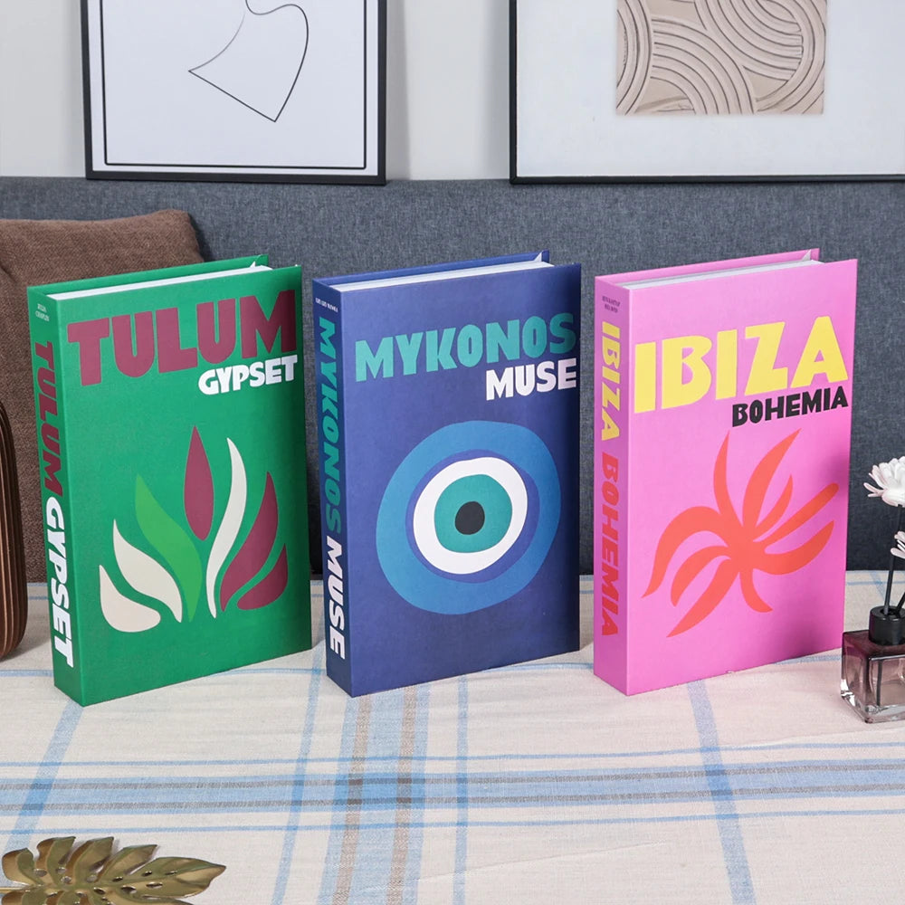 Couchtisch Dekoration Bücher Set 3 Stück Klappbares Design Kaffeetisch Styling | Sansoti