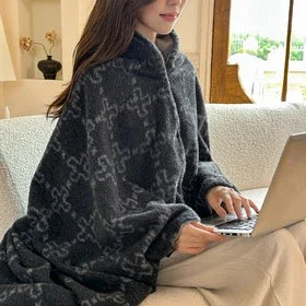 Plaid réversible à carreaux en polyester aspect cachemire, couverture douce pour canapé, lit, voyages, écharpe, automne, hiver, maison | Sansoti