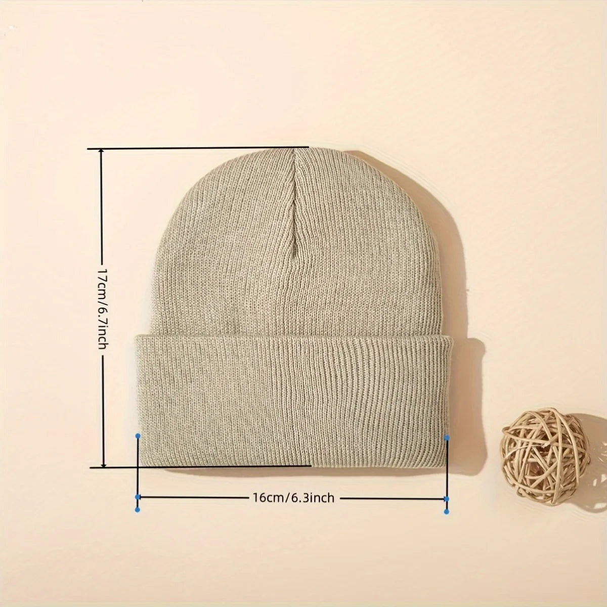 Gestrickte Babymütze Herbst Winter Warm Weich Bequem Für Kleine Kinder Unisex Kopfbedeckung Mützchen Kleinkind | Sansoti