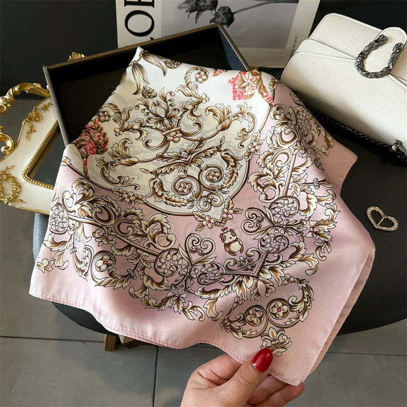 Vierkante Sjaal 70x70 cm Polyester Multifunctioneel Haarband Nekdoek Dames Vier Seizoenen Decoratief | Sansoti