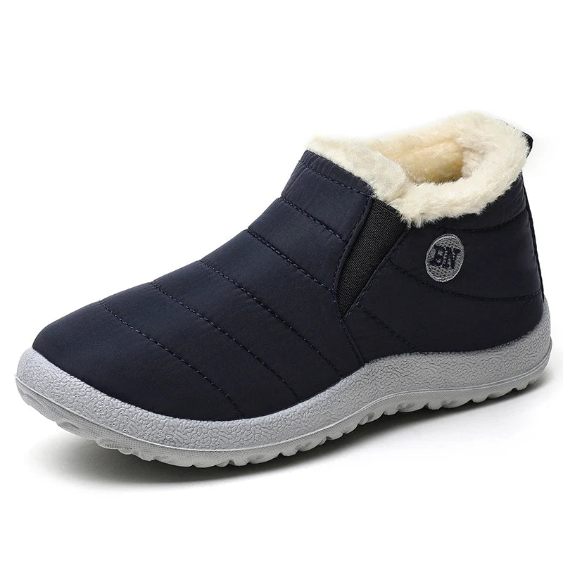 Bottes d’hiver imperméables pour homme, doublées, à enfiler, bottes de neige chaudes, chaussures hautement isolantes pour l’hiver | Sansoti