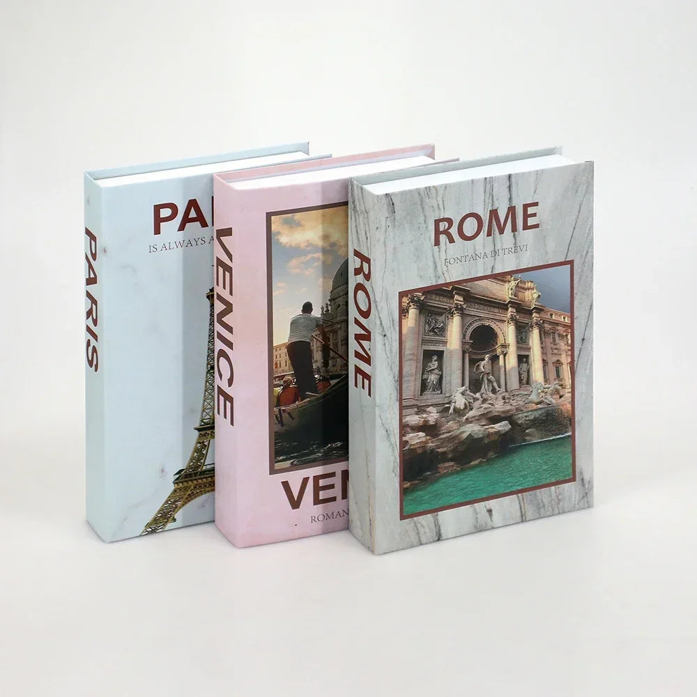Couchtisch Dekoration Bücher Set 3 Stück Klappbares Design Kaffeetisch Styling | Sansoti
