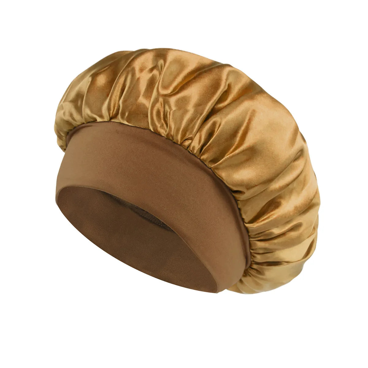 Sansoti | Bonnet de nuit en satin de soie – Protège les cheveux contre la casse et les frisottis (Taille unique)