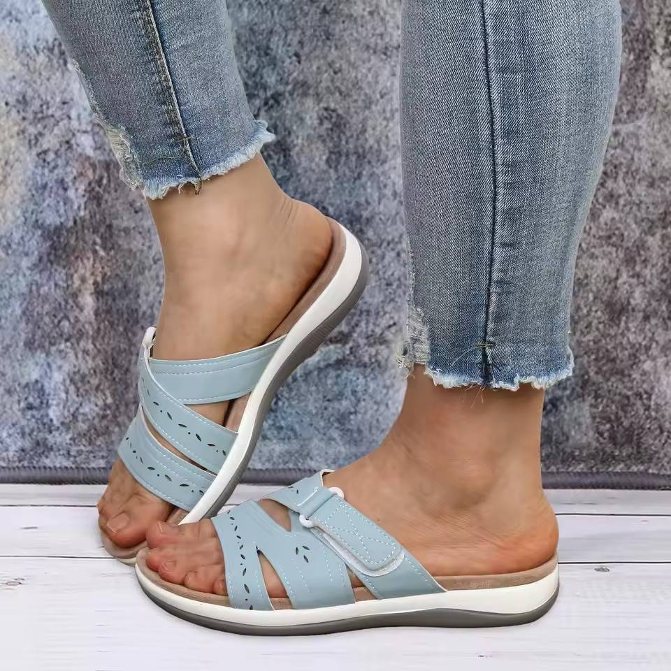 Orthopedische Teenslippers Dames met Drievoudige Voetboogondersteuning Verstelbaar Antislip Comfortabel | Sansoti