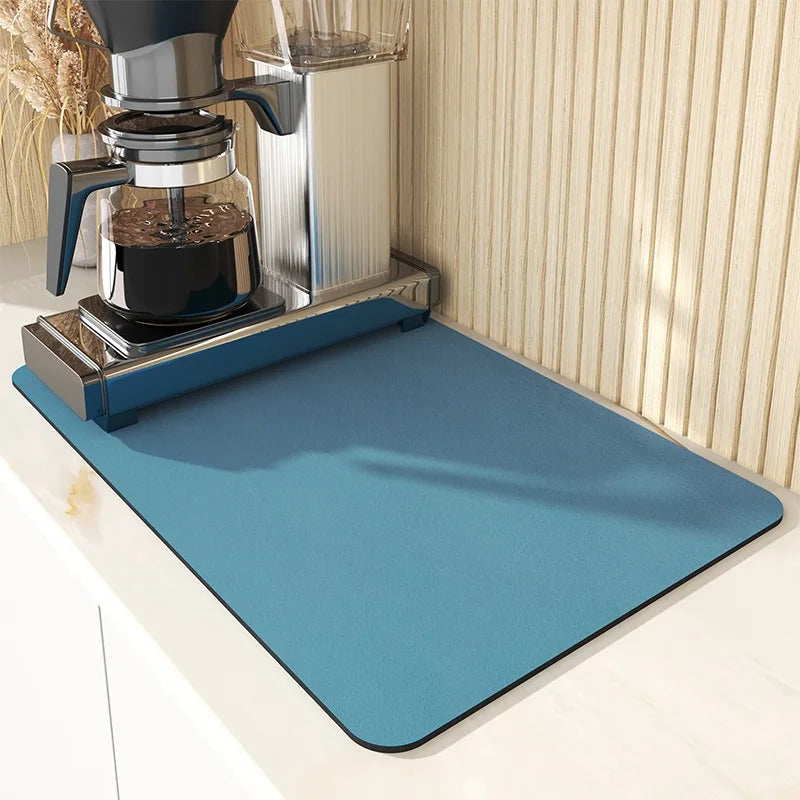 Absorbent Non-Slip Kitchen Mat 50x60cm Microfiber Quick-Drying Washable Hygienic Floor Rug Countertop | Sansoti