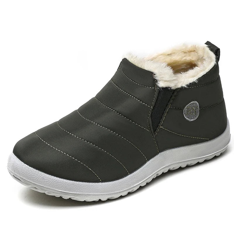 Bottes d’hiver imperméables pour homme, doublées, à enfiler, bottes de neige chaudes, chaussures hautement isolantes pour l’hiver | Sansoti