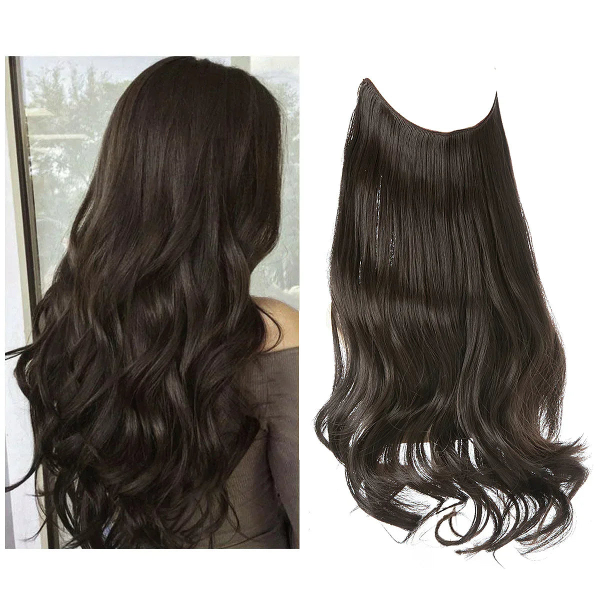 Haarextensions Echt Haar 100% Natuurlijk voor Volheid en Lengte | Hittebestendig | Natuurlijke Glans | Sansoti