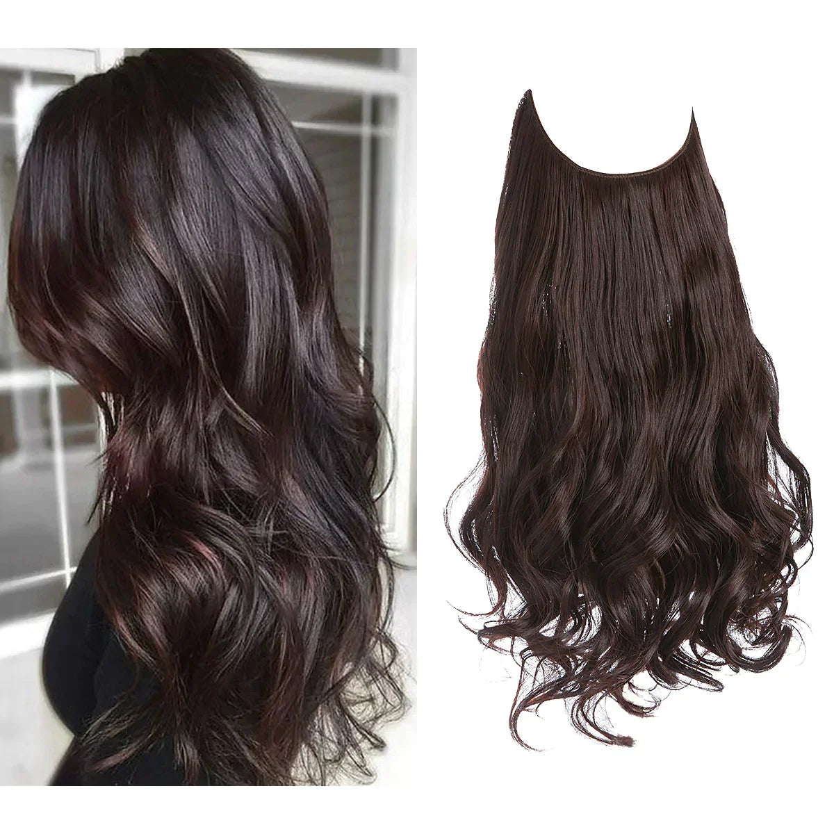 Haarextensions Echt Haar 100% Natuurlijk voor Volheid en Lengte | Hittebestendig | Natuurlijke Glans | Sansoti