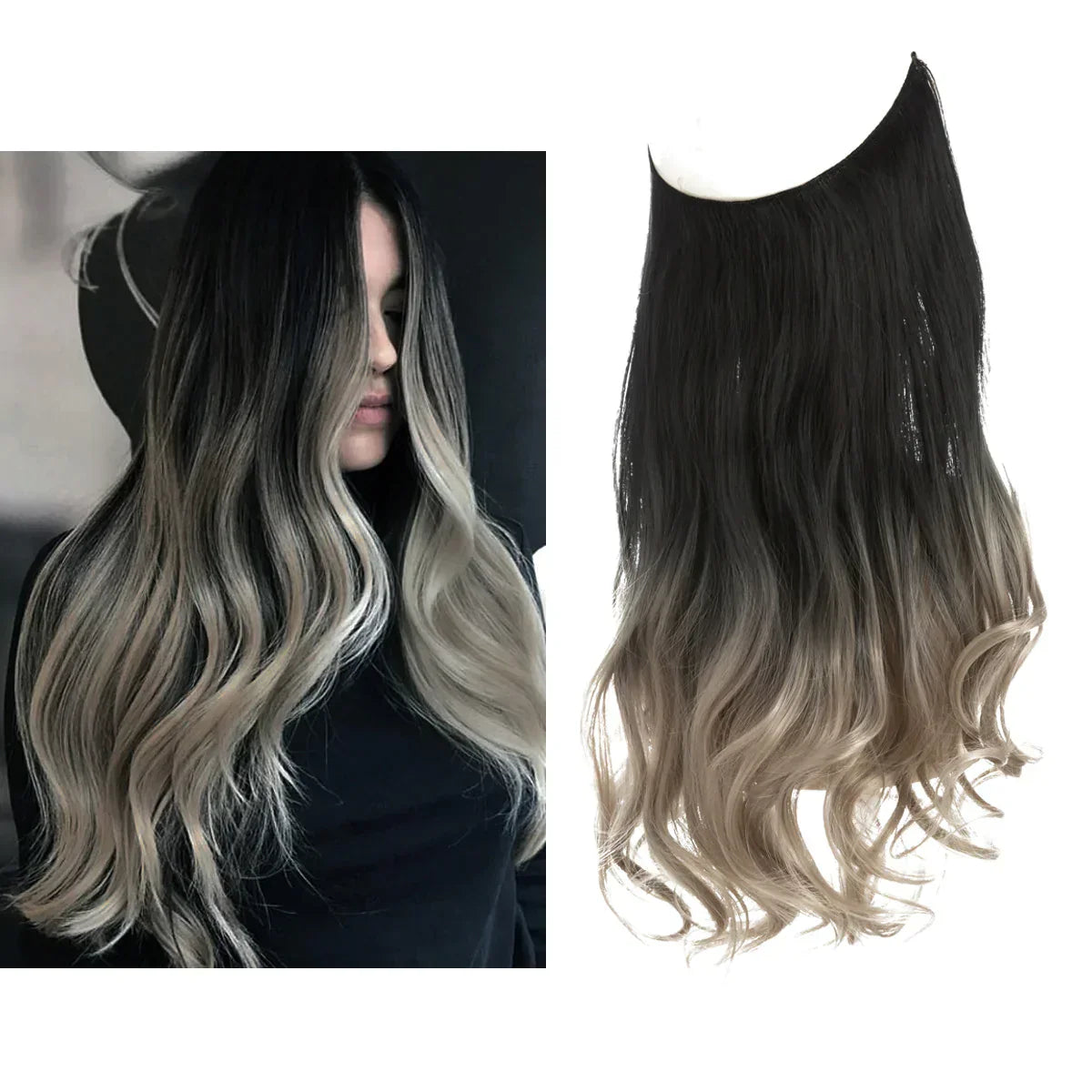 Haarextensions Echt Haar 100% Natuurlijk voor Volheid en Lengte | Hittebestendig | Natuurlijke Glans | Sansoti