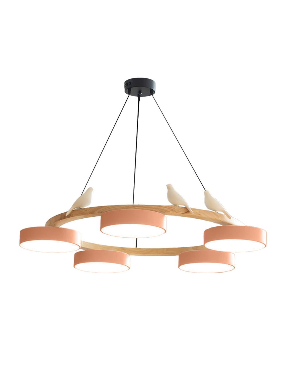 Decorative Bird Chandelier with Colored Circles for Dining Room and Living Room | Sansoti