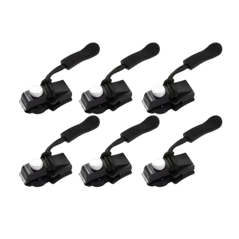 No-Sew Zipper Repair Kit 6 Pieces S M L Clip Travel Fix for Jacket Bag Boot Clothing Trousers Emergency Aid | Sansoti