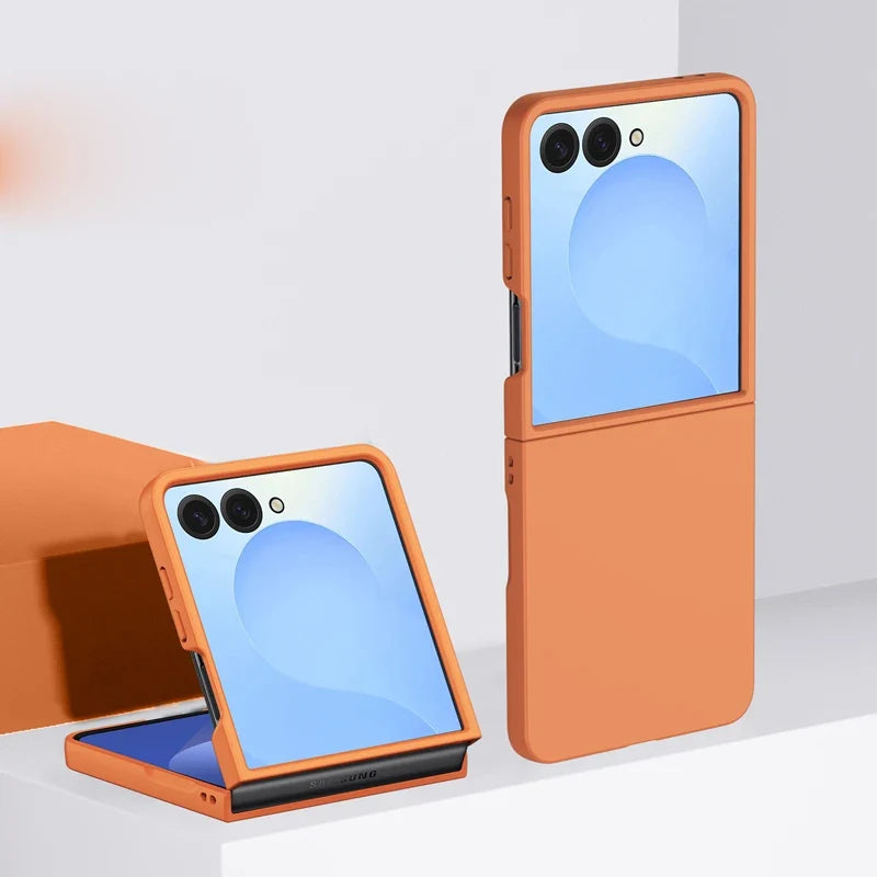 Shockproof Hard Case for Foldable Smartphone Blue Green Pink Beige Protection Wireless Charging | Sansoti