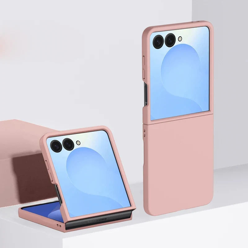 Shockproof Hard Case for Foldable Smartphone Blue Green Pink Beige Protection Wireless Charging | Sansoti