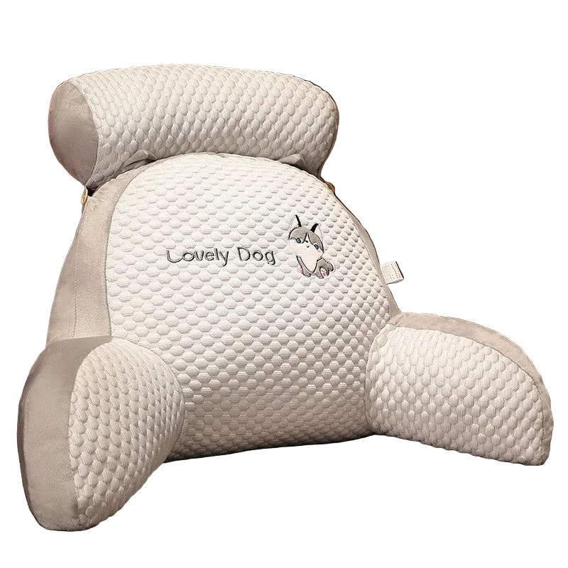Coussin de soutien lombaire avec motif cartoon en mélange de coton, pour canapé, fauteuil gaming ou chaise de bureau, confort à la maison et au bureau | Sansoti